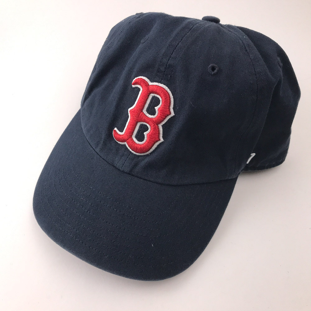 Boston Red Sox dark blue cotton dad cap with buckle back